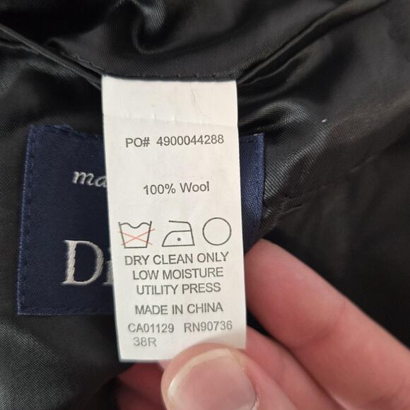 Ralph Lauren Blazer Mens 38R Black Wool Two Button Lined Sport Coat Professional - Picture 8 of 14